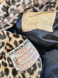 1950s Leopard print trapeze coat - Medium