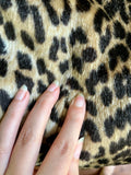 1950s Leopard print trapeze coat - Medium