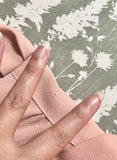 1940s Embroidered crepe dress - Extra small