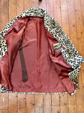 1950s Leopard print Lister coat - Medium