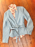 1970s Pastel leather jacket - Small
