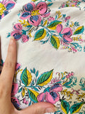 1950s Printed hugely full skirt - Small