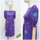 1960s Adolfo rayon knit dress - Extra small