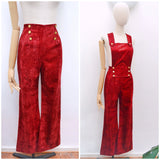 1970s Convertible dungaree jumpsuit - Extra X Small