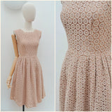 1960s Berkertex Continentals lace dress - XS