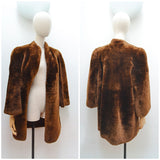 1940s Sheared sheepskin coat - Medium