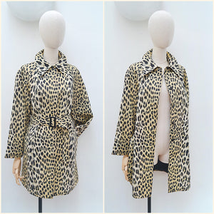 1970s Blizzand Leopard print raincoat - Large