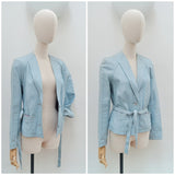 1970s Pastel leather jacket - Small