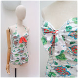 1950s Adjustable neck swimsuit - Extra small