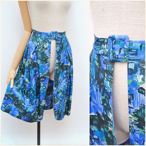 1960s Printed over skirt - Large