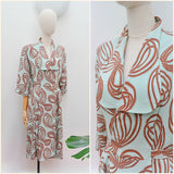 1940s Housecoat or wrap dress - Extra large