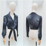 1970s Tie front blouse - Extra small