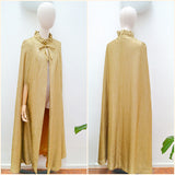 1960s Lurex full length cape - Extra small Small