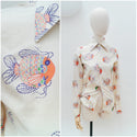 1970s Fish novelty print cotton shirt - XS