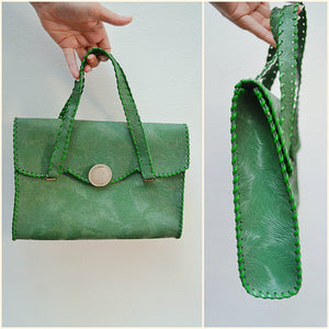 1940s 50s Vinyl handbag