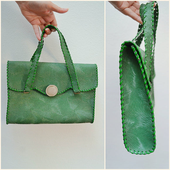 1940s 50s Vinyl handbag