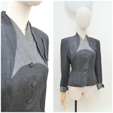 1940s Tailored two tone jacket - Medium