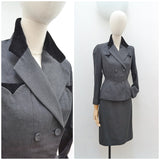 1950s Gerald Fisher skirt suit - Extra x small