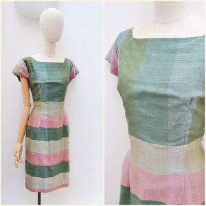 1960s Silk wiggle dress - Medium