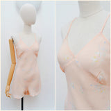 1930s Floral rayon teddy - Small