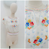 1930s 40s Hungarian blouse - Extra small