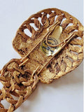 1970s 24k Gold gilt buckled belt - One size