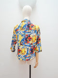 1980s Kandinsky print denim jacket - Large