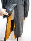 1970s Heavy vinyl raincoat - Mens XS