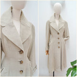 1950s Woollen princess coat - Small