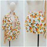 Early 1960s Laddies rose print set - Extra small