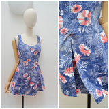 1960s Printed playsuit - Large