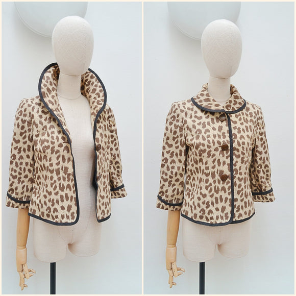 1960s Leopard print jacket - Small