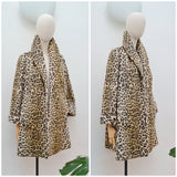 1950s Leopard print Lister coat - Medium