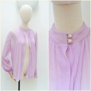 1960s Sheer evening coverup - Medium Large XL