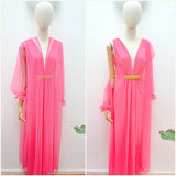 1960s 70s Two piece negligee - Small