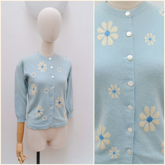 1960s Pringle Cashmere cardigan - Extra small Small