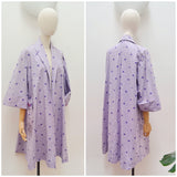 1950s Loose cotton coat - Medium Large
