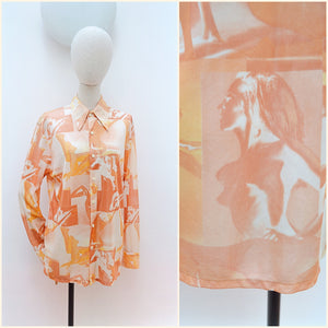 1970s Risque photographic print shirt