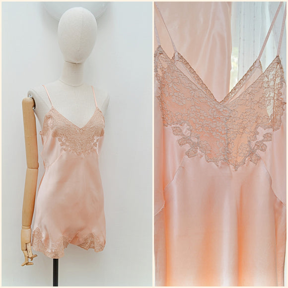 1930s Silk & lace teddy - Small