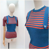 1970s Skinnyrib strap jersey - Small Medium Large