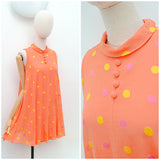 1960s Trapeze cut mini dress - Extra X small
