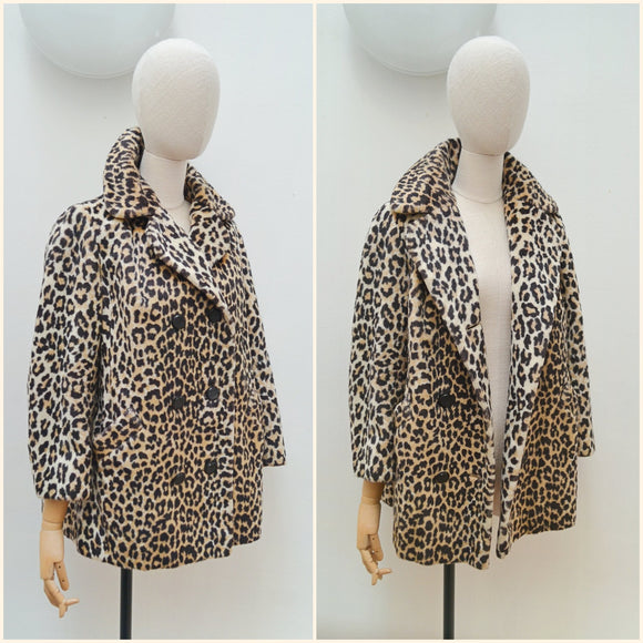 1950s 'Swahili' leopard print coat - Medium