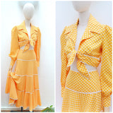1970s Wallis maxi two piece - Small