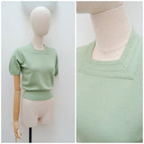 1950s Wolsey pure wool sweater top - Small
