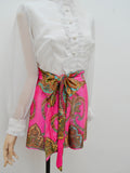 1960s Psychedelic hotpants playsuit - Small Medium