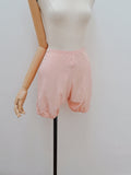 1930s Embroidered pink silk bloomer tap pants - Extra X small