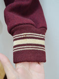 1940s Burgundy wool band letterman/varsity jacket