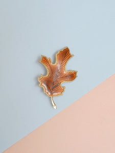 The enamelled Autumna brooch