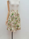 1940s 50s Novelty print ornate countryside scenic skirt - Extra small