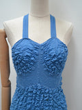1930s Cotton shirred Slix swimsuit - Extra small
